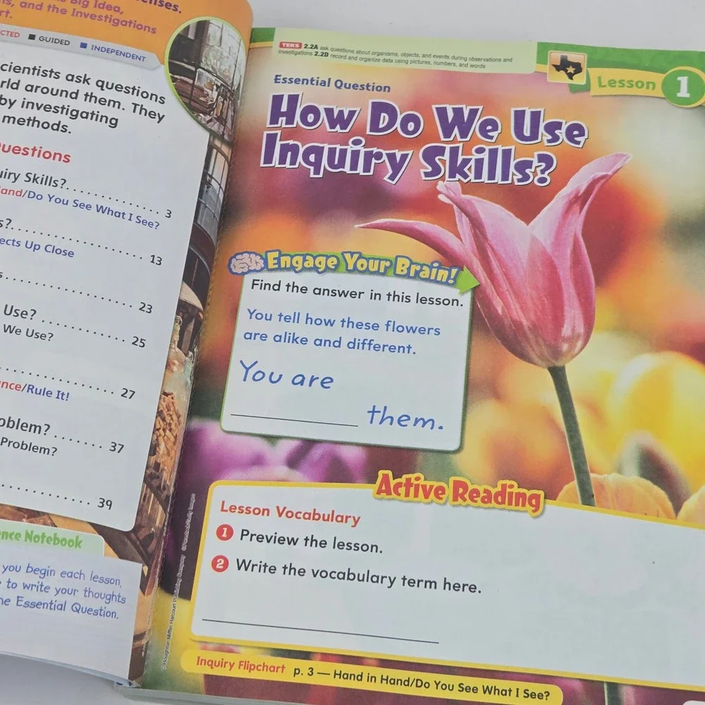 Houghton Mifflin Harcourt Texas Science Fusion Grade 2 Student Edition Workbook